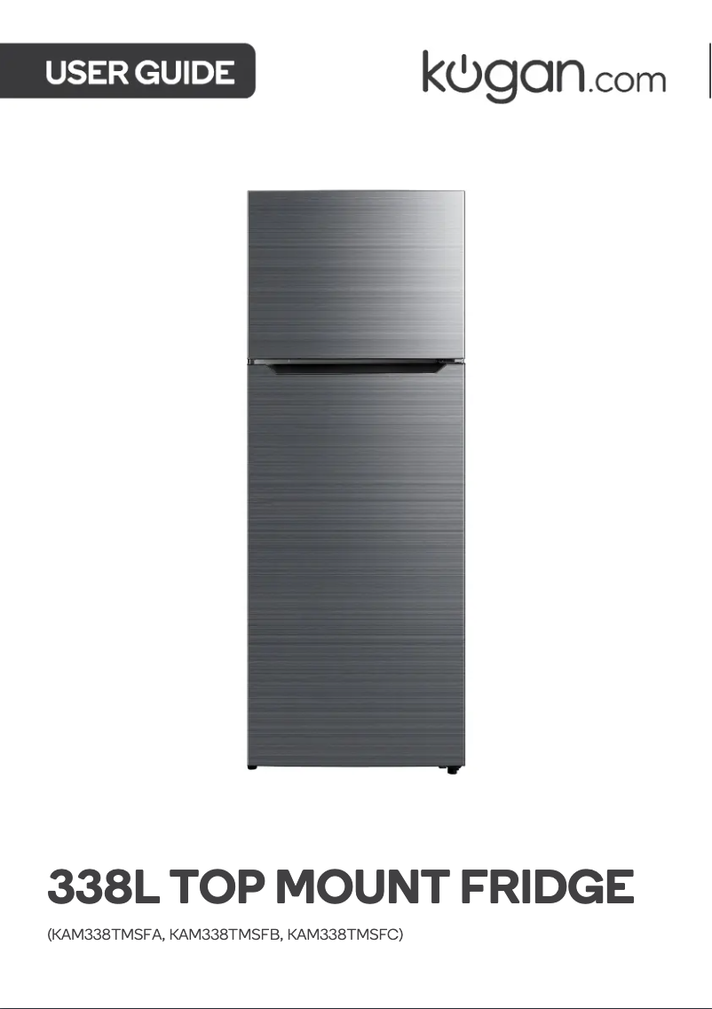 Image de la première page du manuel de l'appareil KAM338TMSFA