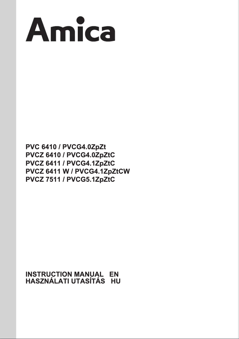 Image de la première page du manuel de l'appareil PVCZ6410