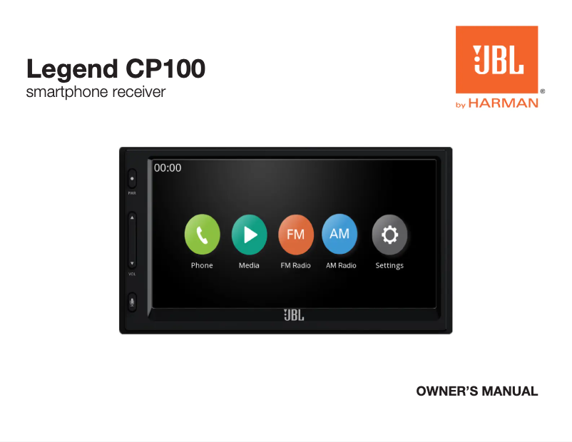 Page n°1 - Manuel utilisateur JBL Legend CP100