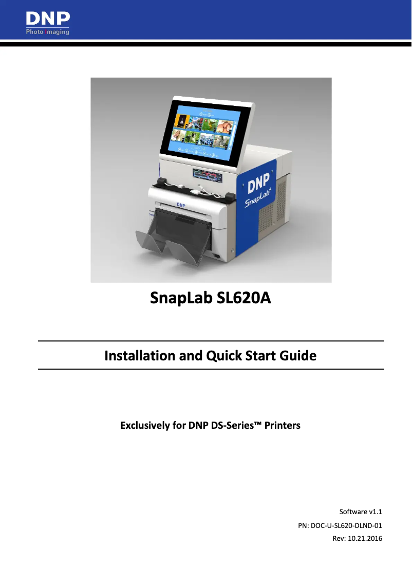 Page 1 de la notice Manuel utilisateur DNP SnapLab SL620A