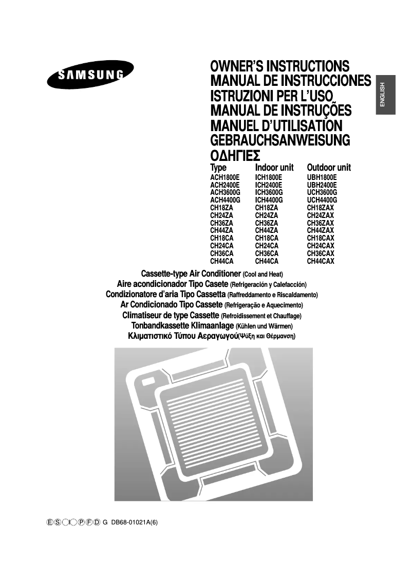 Image de la première page du manuel de l'appareil CH36ZA