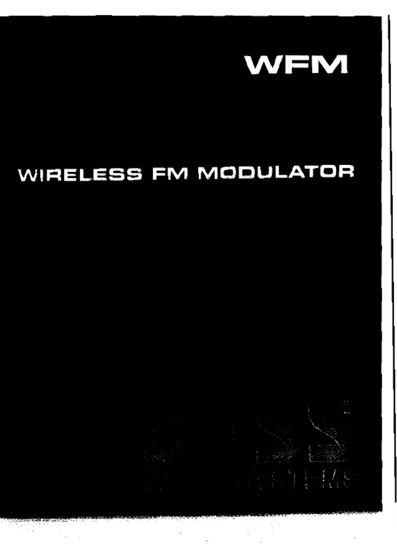 Page 1 de la notice Manuel utilisateur Boss WFM