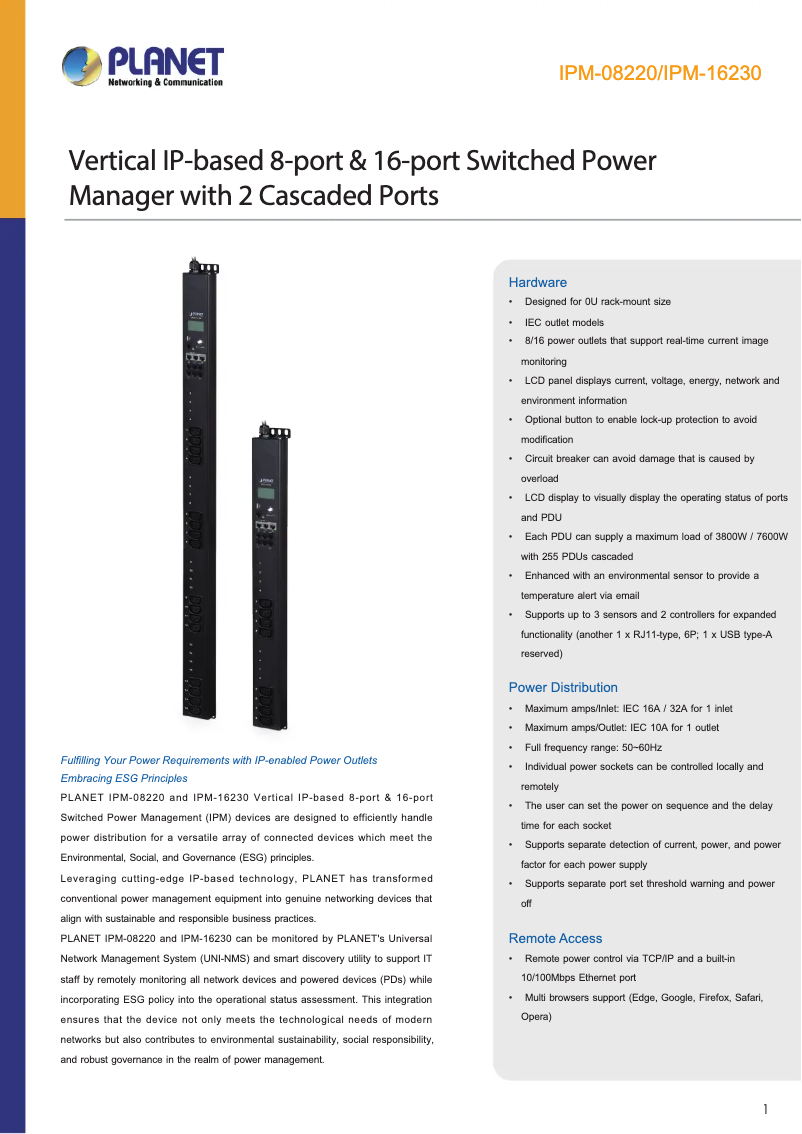 Image de la première page du manuel de l'appareil IPM-16230