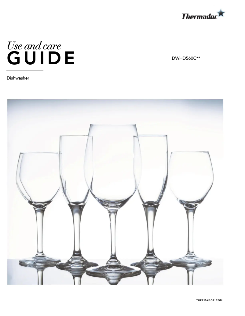 Page n°1 - Manuel utilisateur Thermador DWHD560CPR