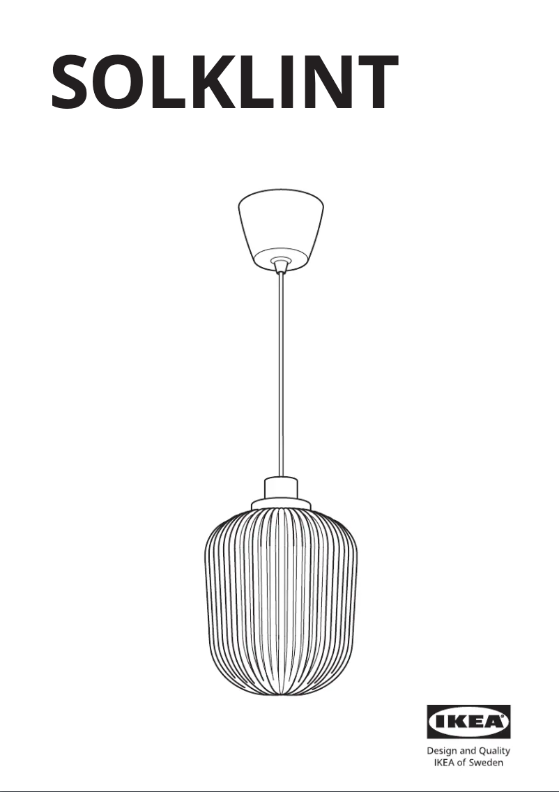 Image de la première page du manuel de l'appareil SOLKLINT 104.640.99