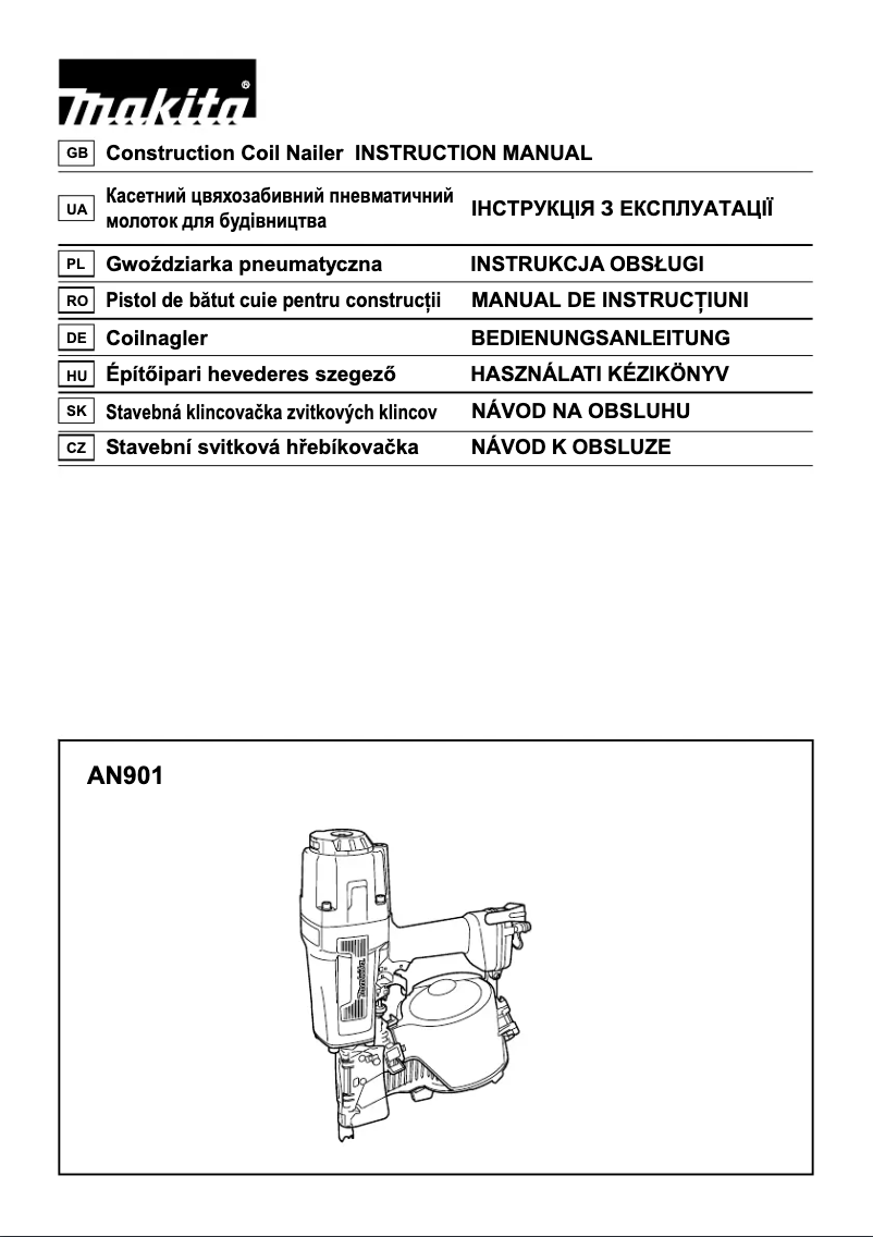 Image de la première page du manuel de l'appareil AN901
