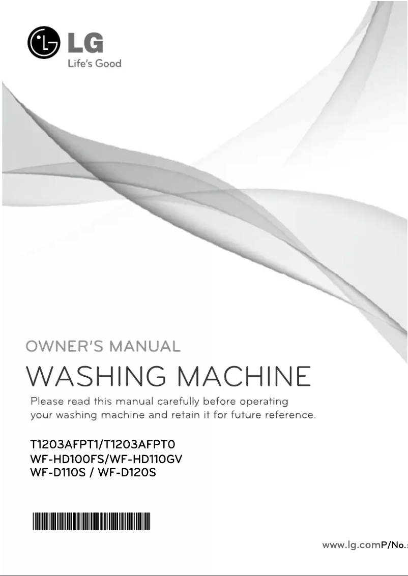 Page n°1 - Manuel utilisateur LG WF-D120S