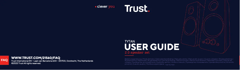 Page 1 de la notice Manuel utilisateur Trust Tytan 2.0 21560