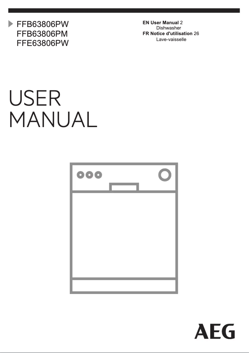 Page n°1 - Manuel utilisateur AEG FFE63806PM