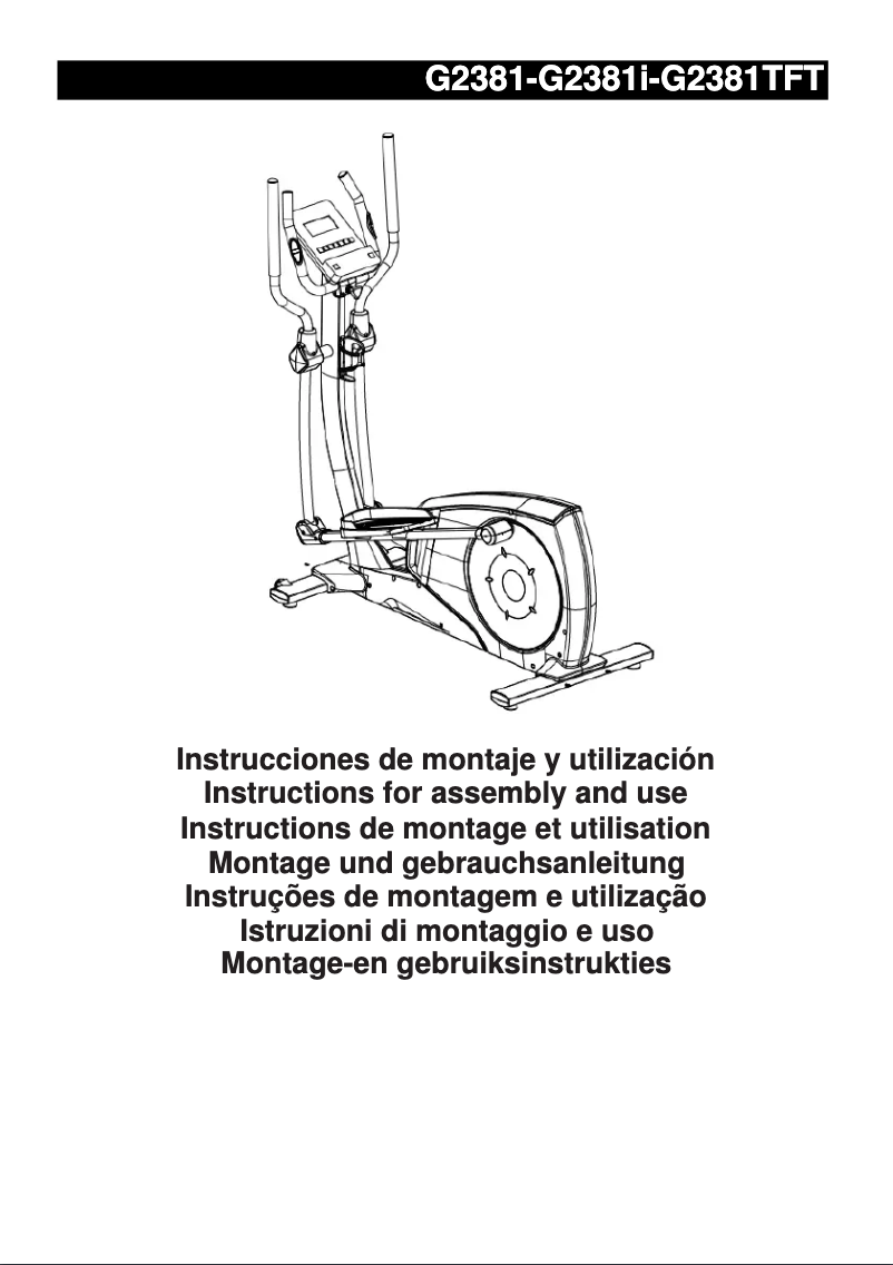 Page 1 de la notice Manuel utilisateur BH Fitness Crystal G2381
