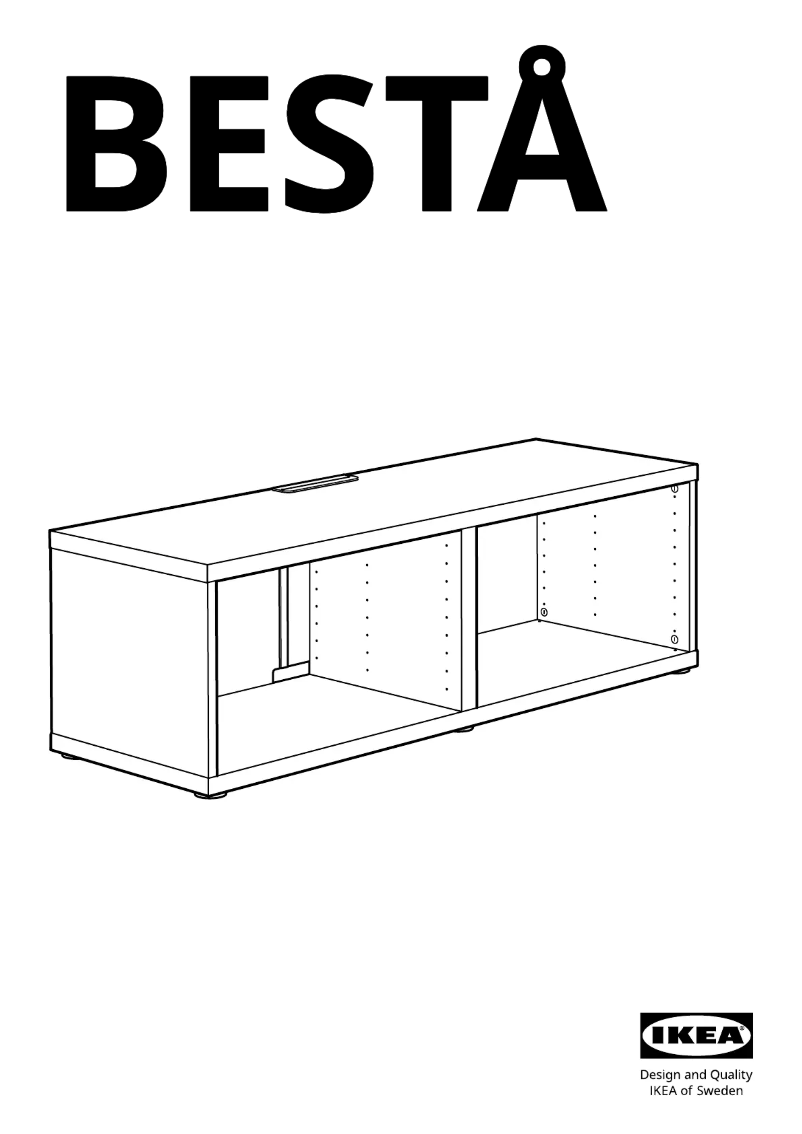 Page 1 de la notice Manuel utilisateur Ikea BESTÅ 705.660.33