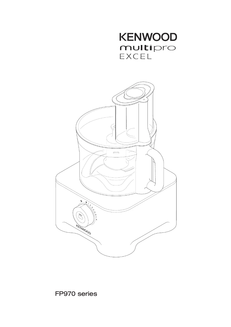 Page n°1 - Manuel utilisateur Kenwood FP 972