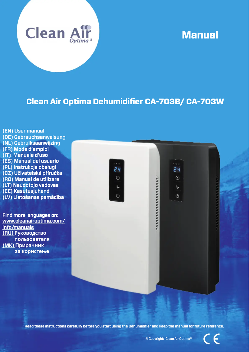 Page n°1 - Manuel utilisateur Clean Air Optima CA-703W