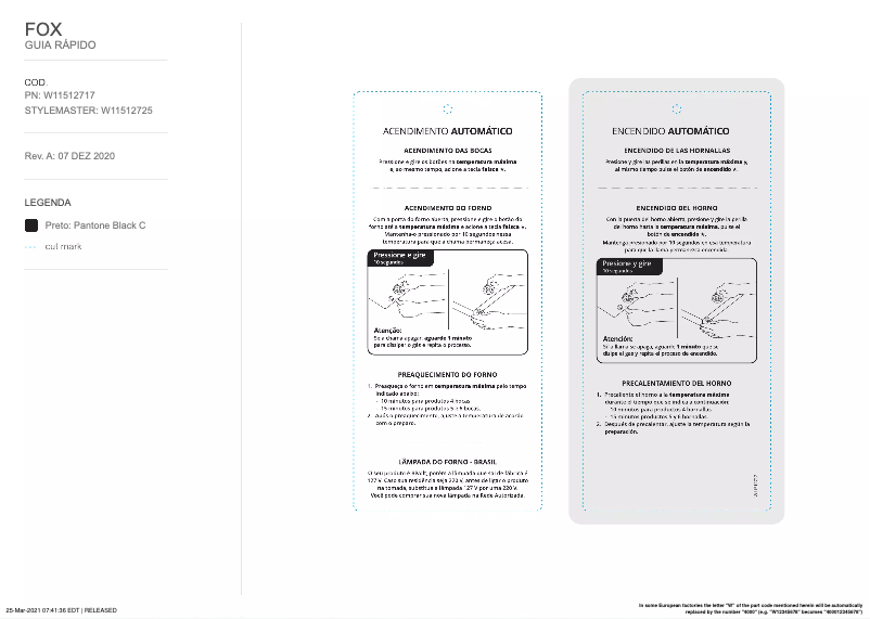 Page 1 de la notice Manuel utilisateur Brastemp BFO4NBR