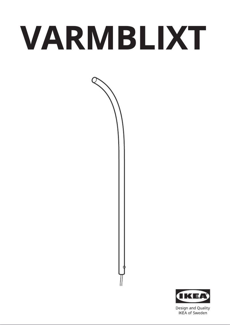 Image de la première page du manuel de l'appareil VARMBLIXT 505.314.93