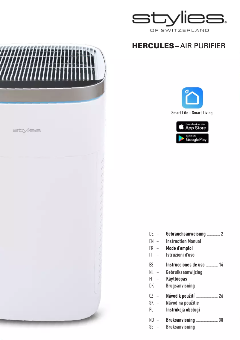 Page n°1 - Manuel utilisateur Stylies Hercules