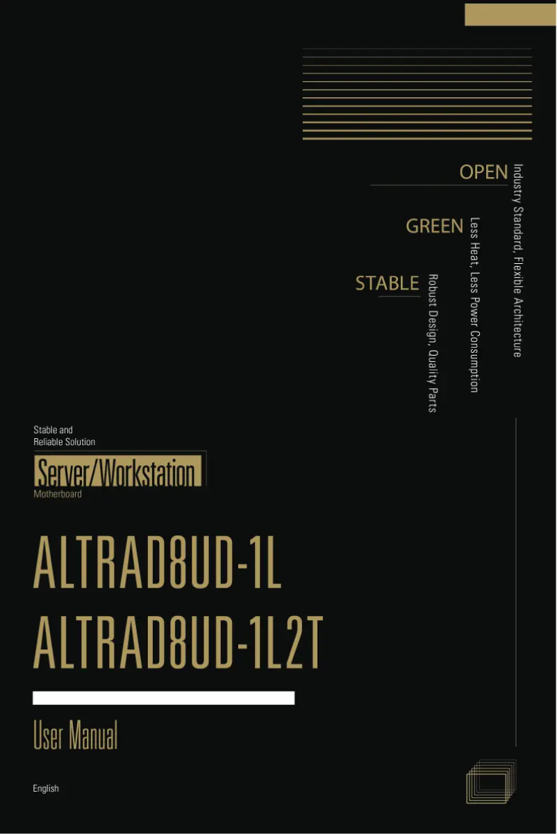 Image de la première page du manuel de l'appareil ALTRAD8UD-1L2T