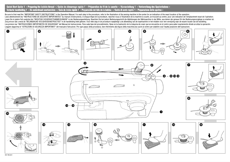 Image de la première page du manuel de l'appareil XL-3500