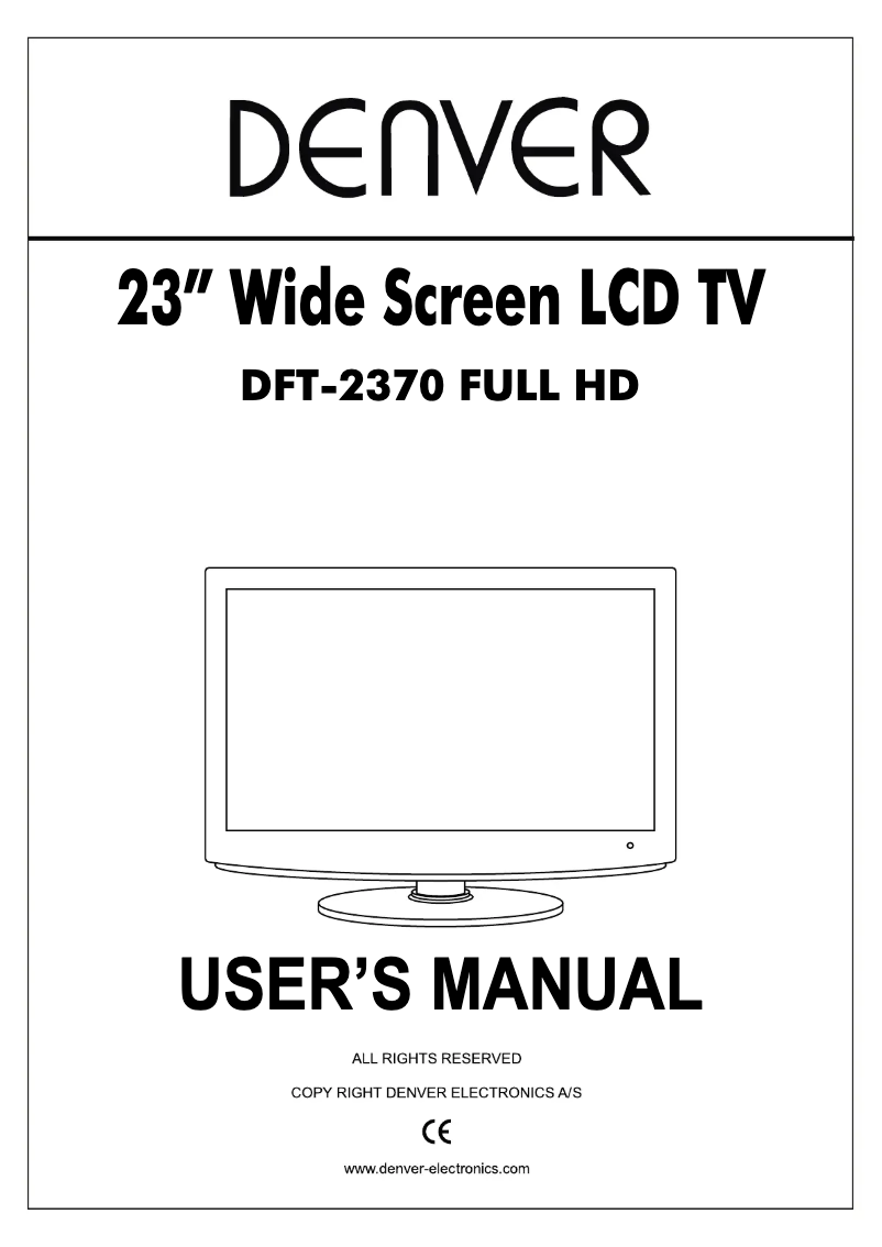 Image de la première page du manuel de l'appareil DFT-2370