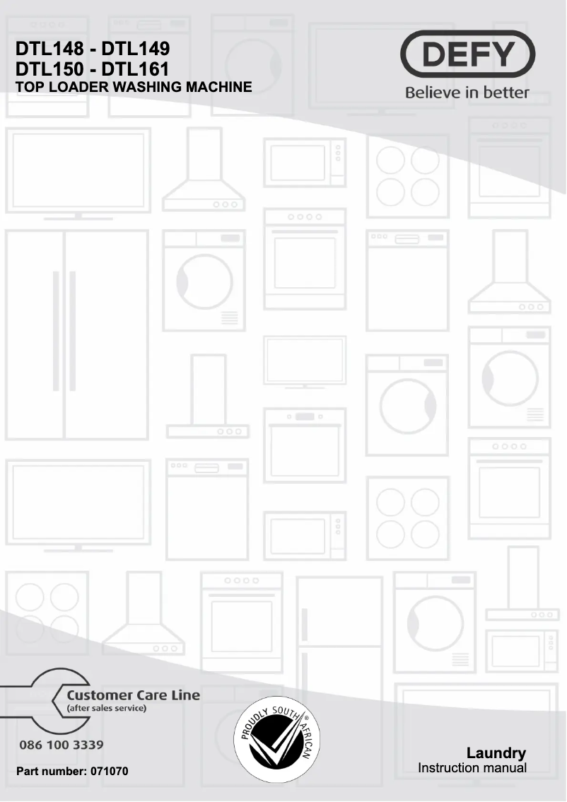 Image de la première page du manuel de l'appareil DTL150