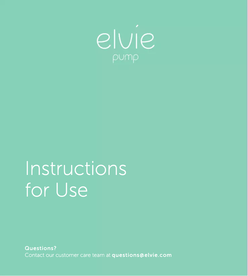 Page n°1 - Manuel utilisateur Elvie Pump