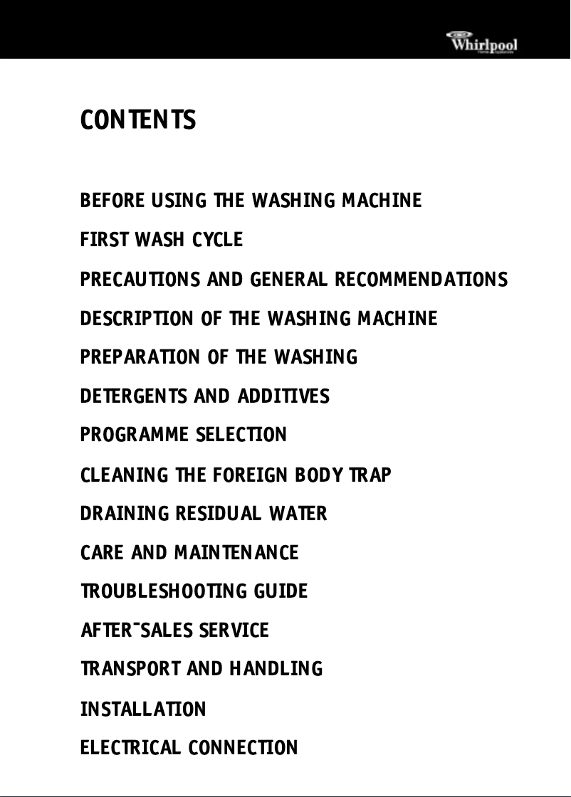 Image de la première page du manuel de l'appareil AWT 3088