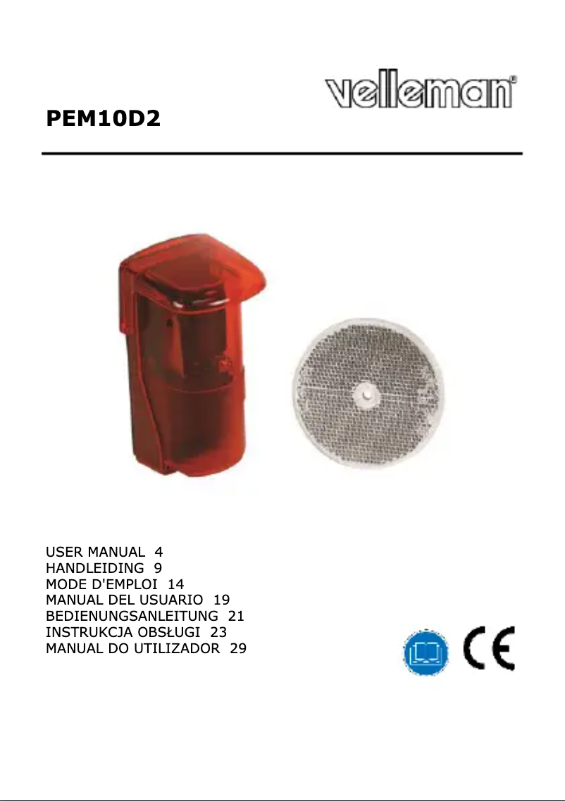 Página 1 del manual Manual de usuario Velleman PEM10D2