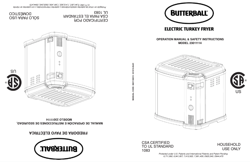 Page n°1 - Manuel utilisateur Butterball 23011114