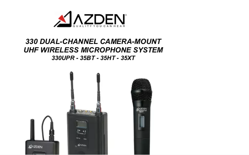 Page n°1 - Manuel utilisateur Azden 330LX