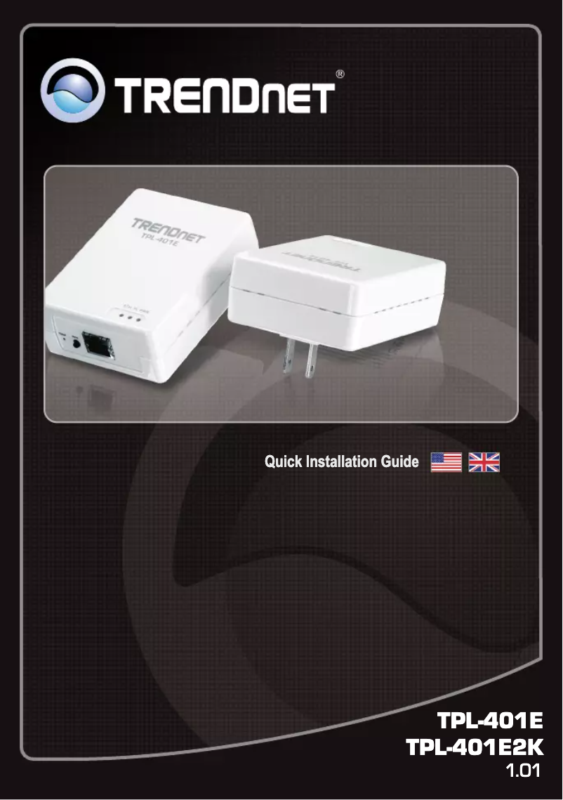Page n°1 - Manuel utilisateur TRENDnet TPL-401E