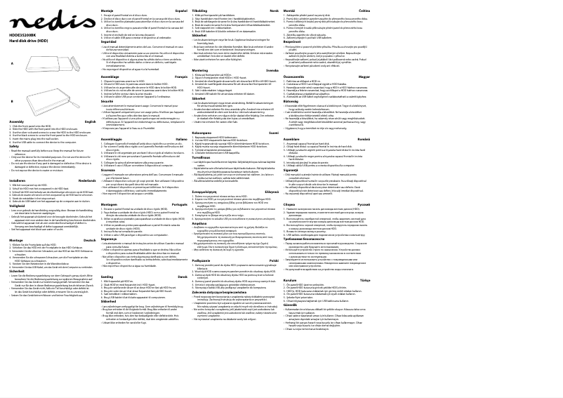 Page n°1 - Manuel utilisateur Nedis HDDE35200BK