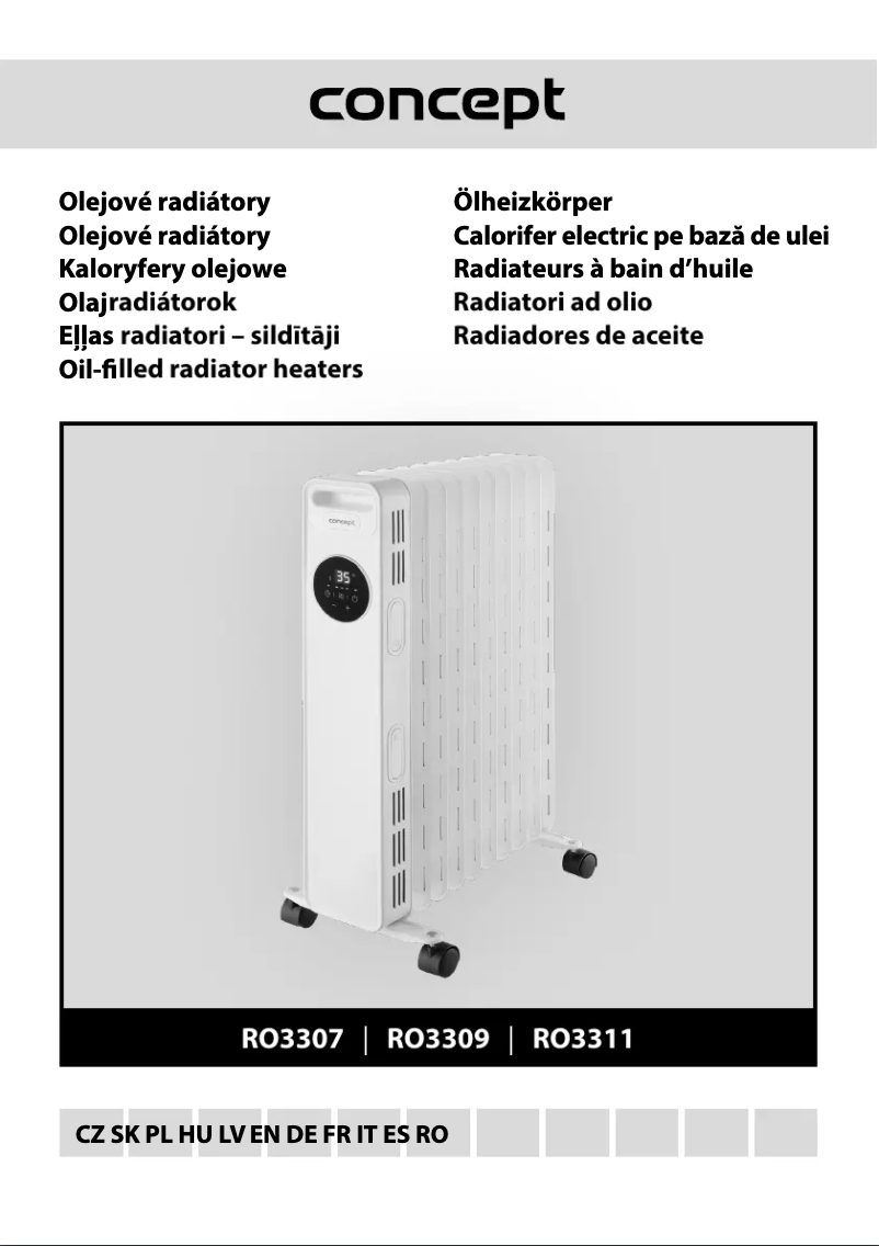 Page n°1 - Manuel utilisateur Concept Kaloryfery olejowe