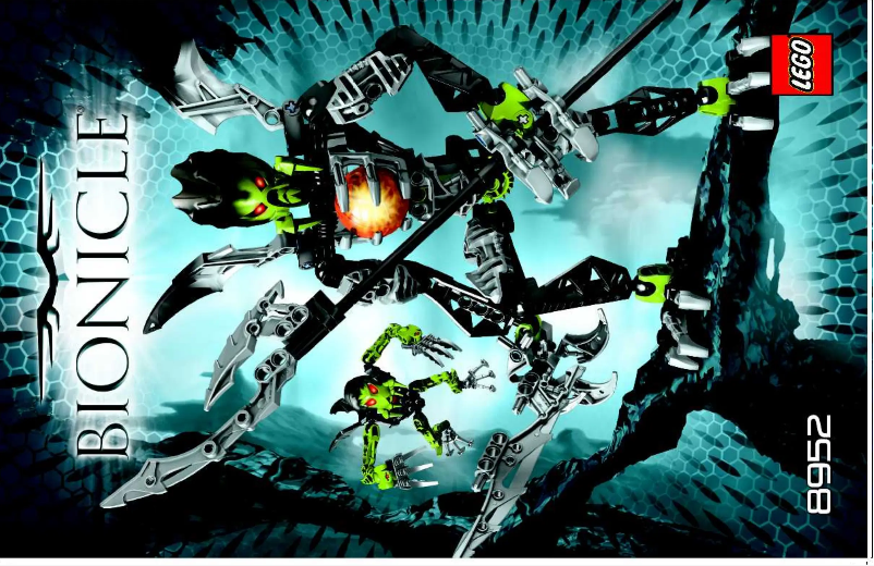 Page n°1 - Manuel utilisateur Lego Bionicle 8952