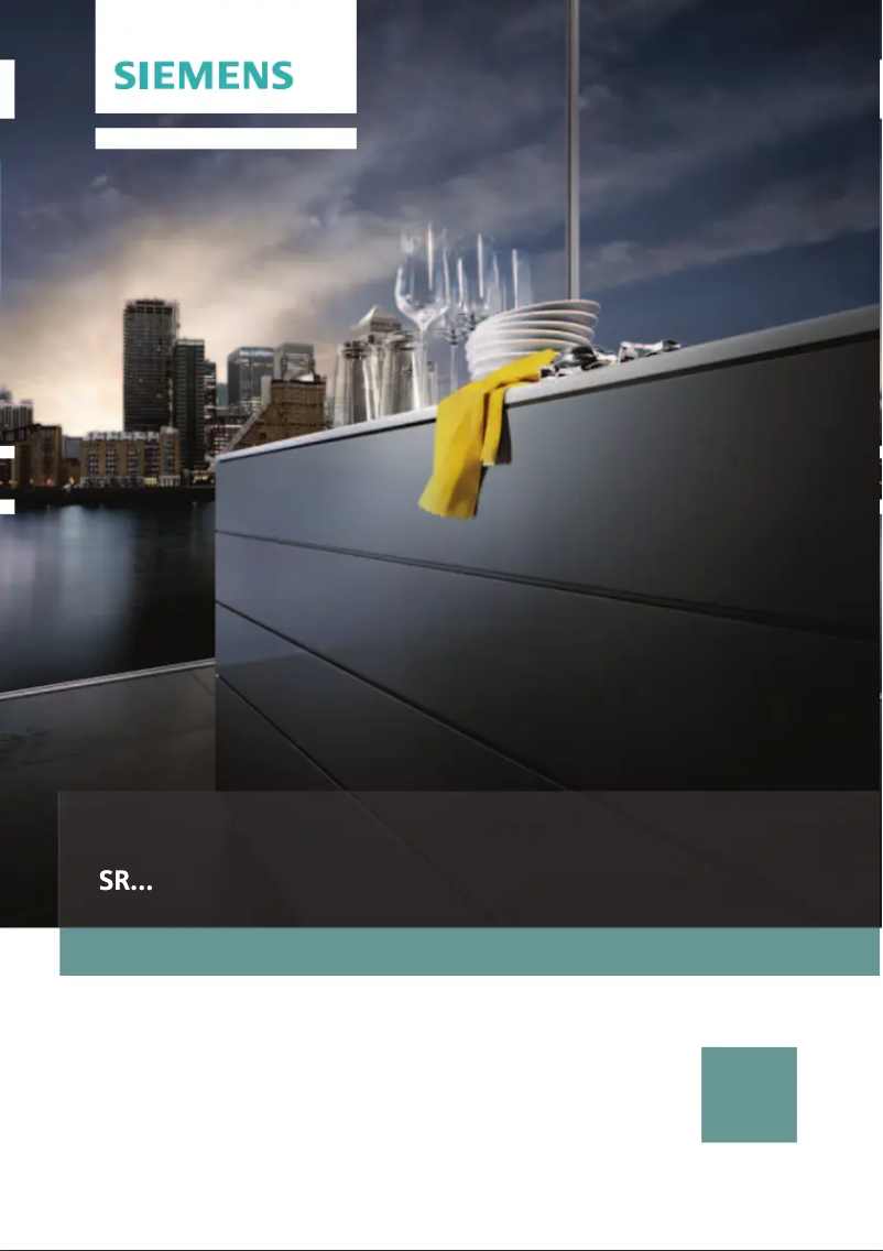 Page n°1 - Manuel utilisateur Siemens SR28M260DE