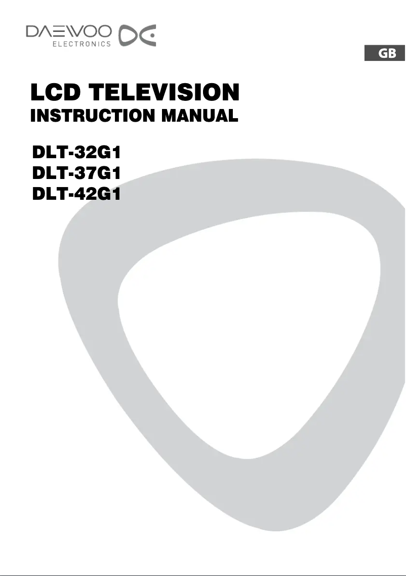 Page n°1 - Manuel utilisateur Daewoo DLT-37G1