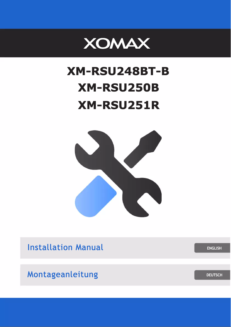 Image de la première page du manuel de l'appareil XM-RSU250B
