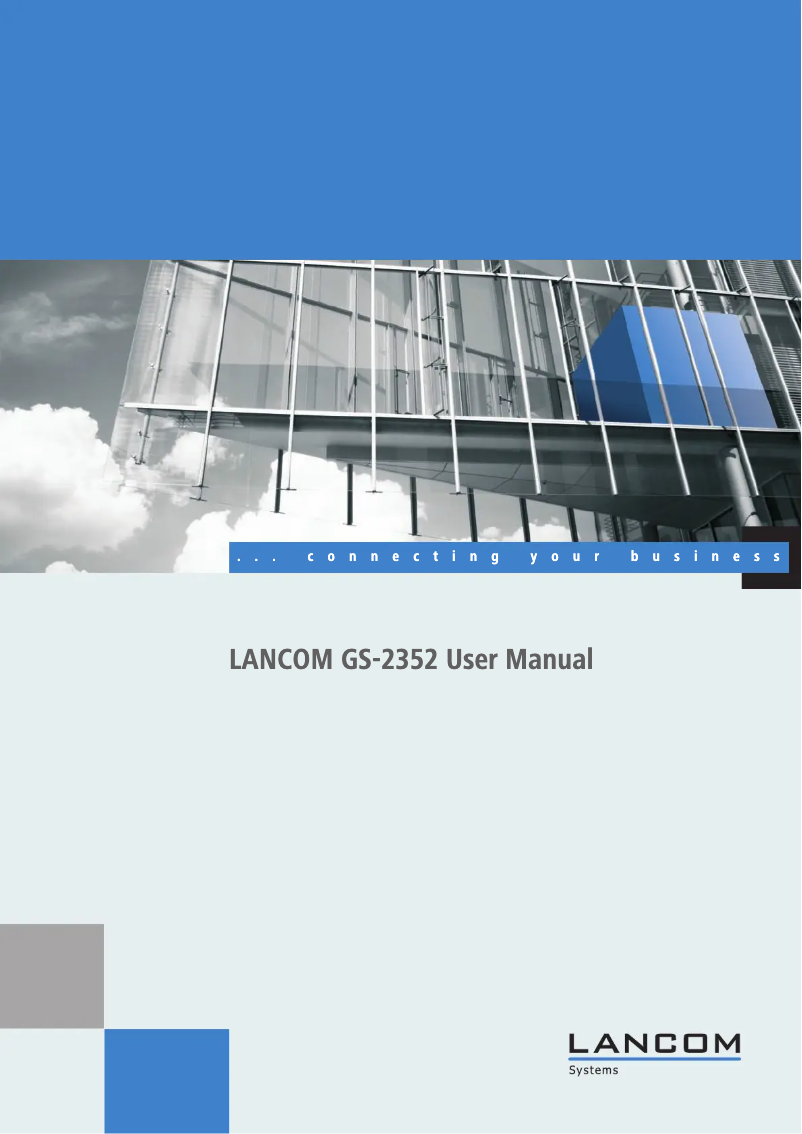 Page 1 de la notice Manuel utilisateur Lancom GS-2352