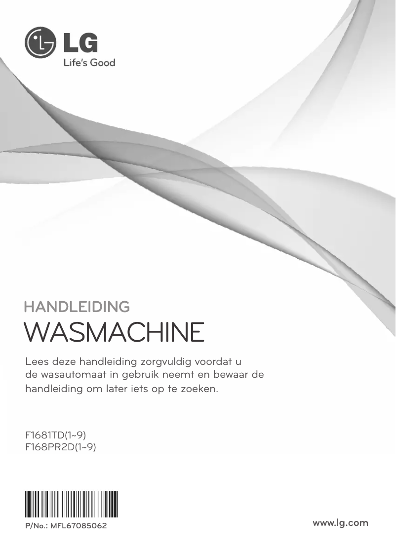 Page n°1 - Manuel utilisateur LG F168PR2D