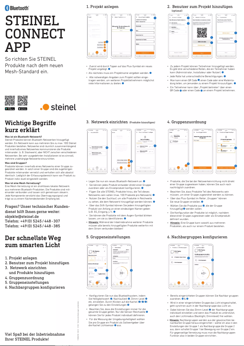 Page n°1 - Guide de démarrage rapide Steinel Multisensor True Presence BT IPD