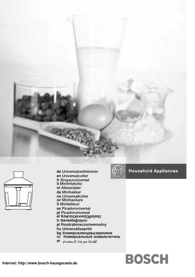 Page n°1 - Manuel utilisateur Bosch Mixxo Cordless MSM6A50