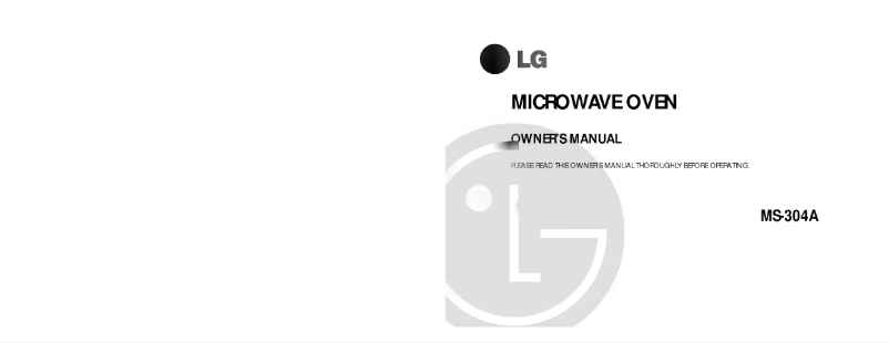 Page 1 de la notice Manuel utilisateur LG MS-304A