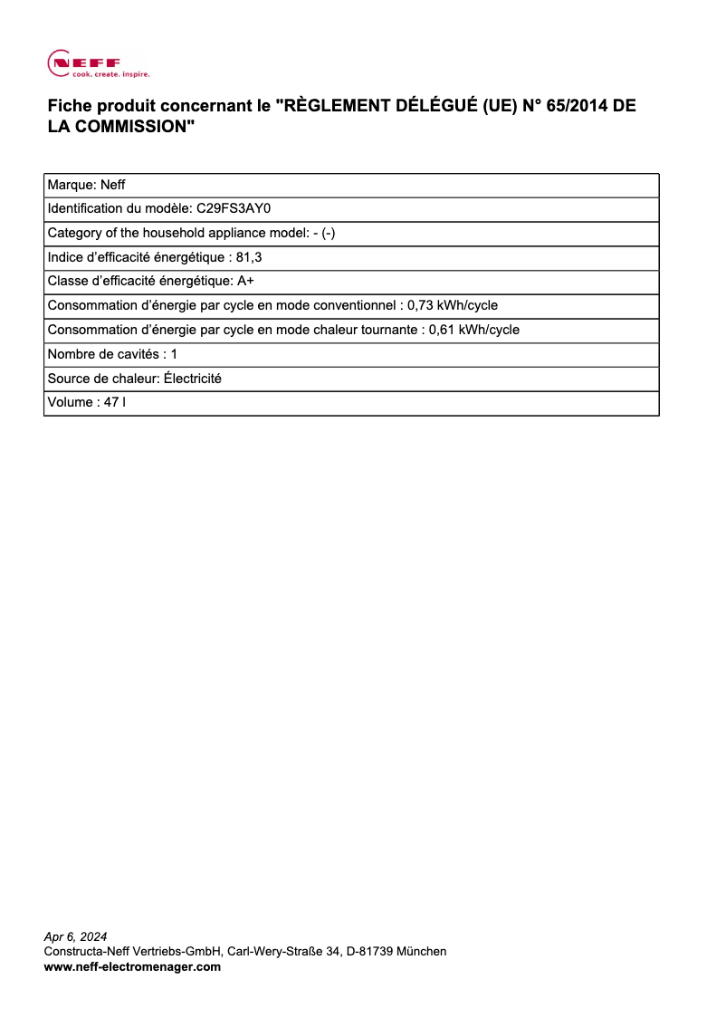 Image de la première page du manuel de l'appareil C29FS3AY0