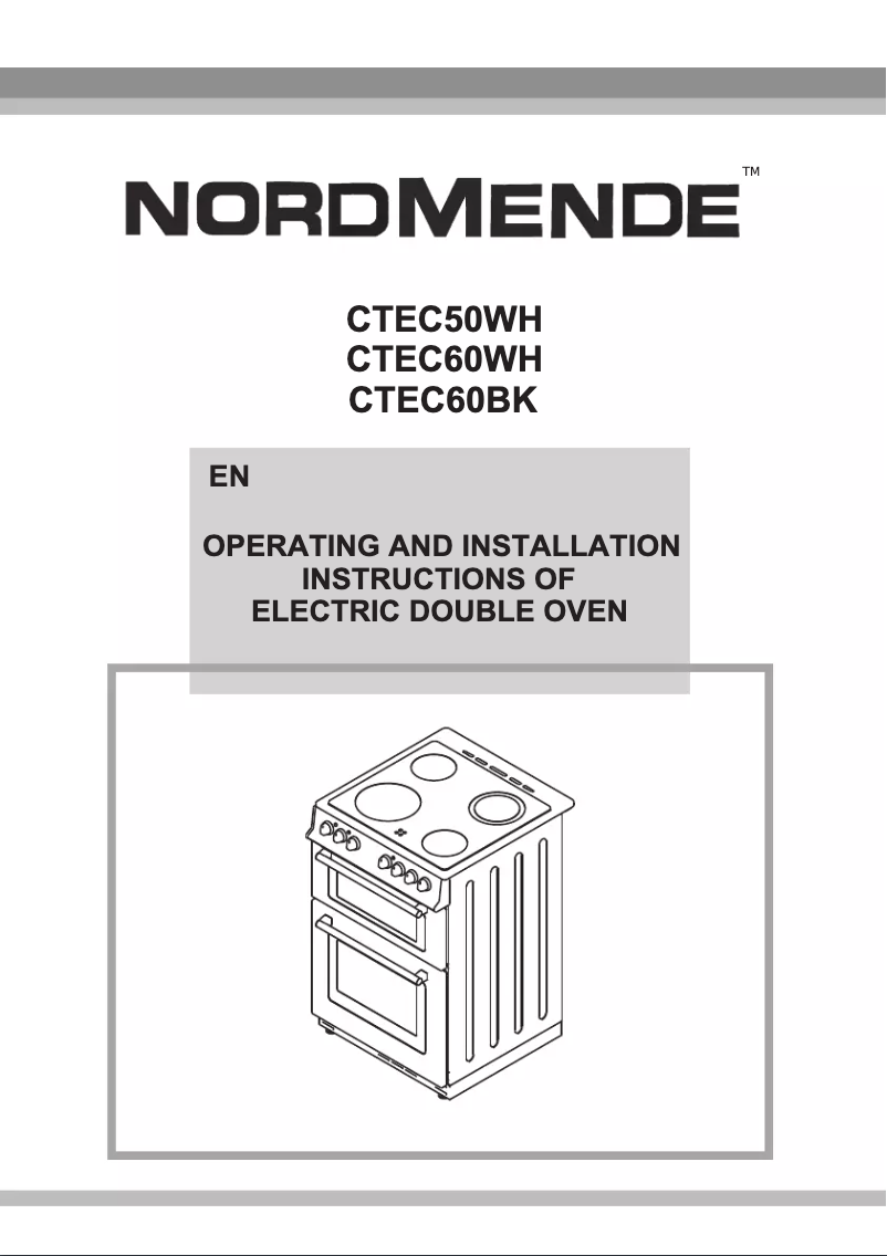 Page n°1 - Manuel utilisateur Nordmende CTEC60BK