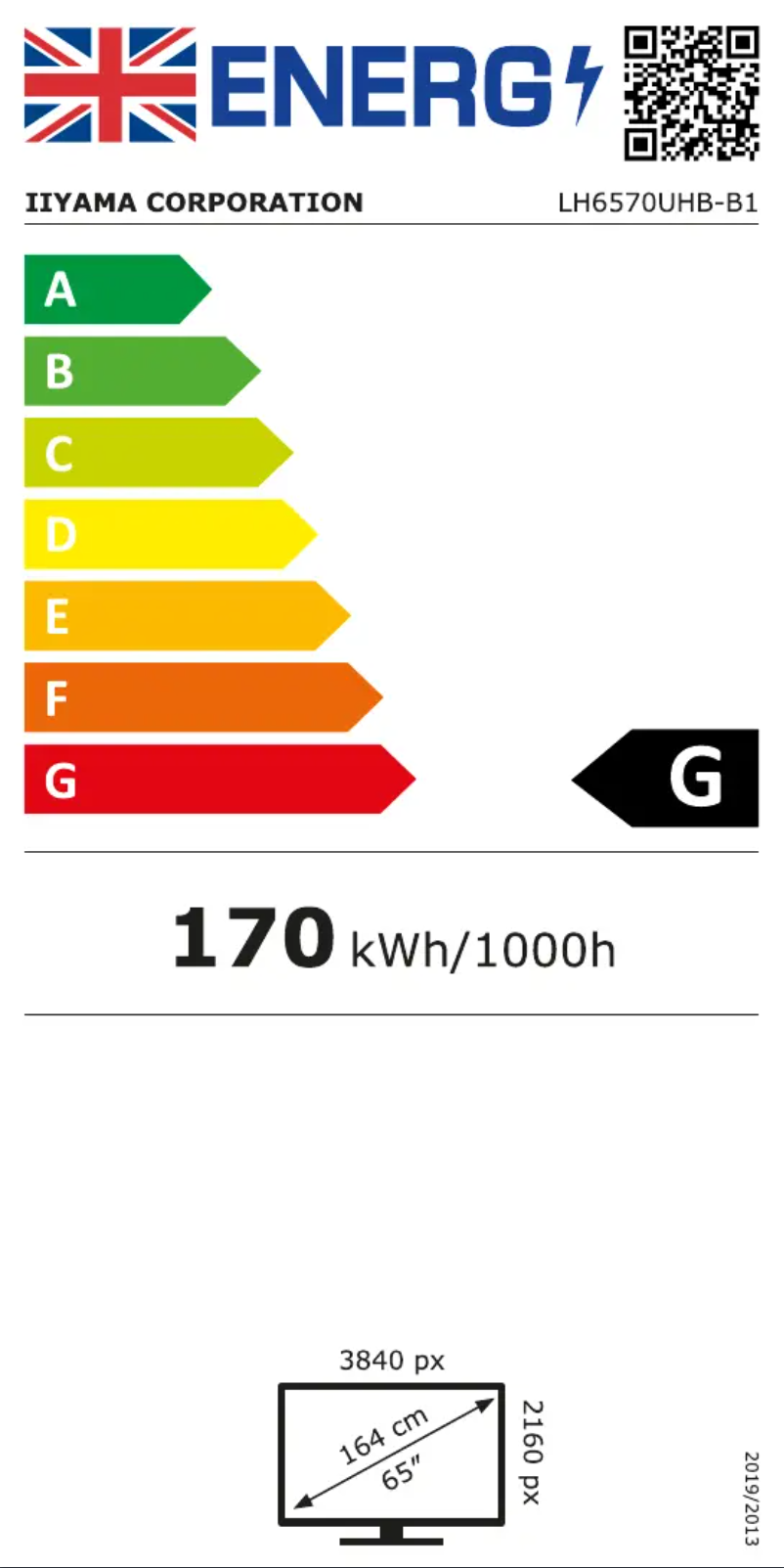 Image de la première page du manuel de l'appareil ProLite LH6570UHB-B1