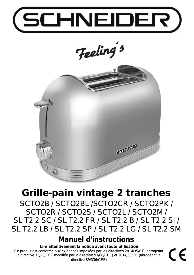 Image de la première page du manuel de l'appareil SL T2.2 SM