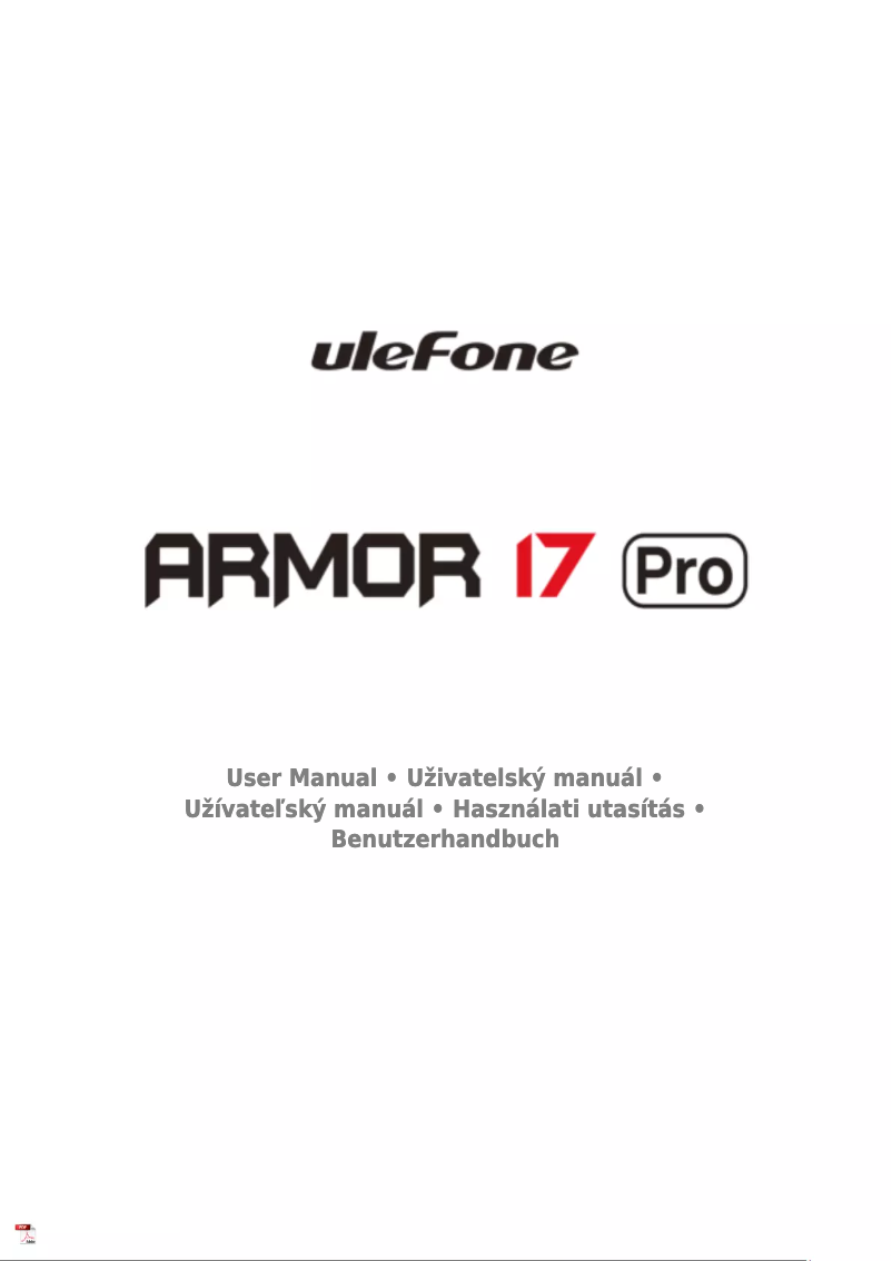 Page n°1 - Manuel utilisateur Ulefone Armor 17 Pro