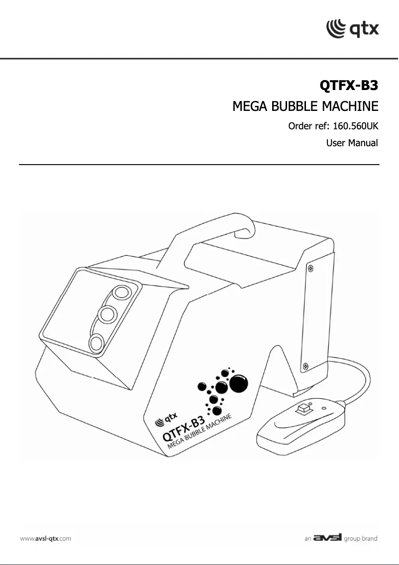 Page n°1 - Manuel utilisateur Qtx QTFX-B3