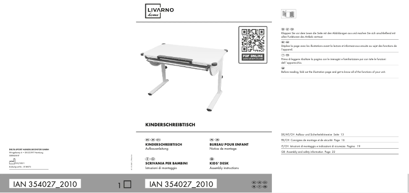 Page 1 de la notice Manuel utilisateur Livarno Lux IAN 354027