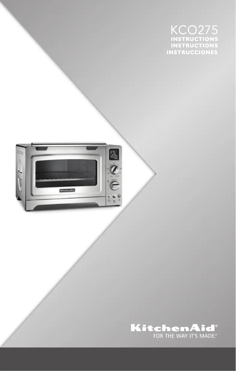 Page n°1 - Manuel d'utilisation et d'entretien KitchenAid KCO275OB