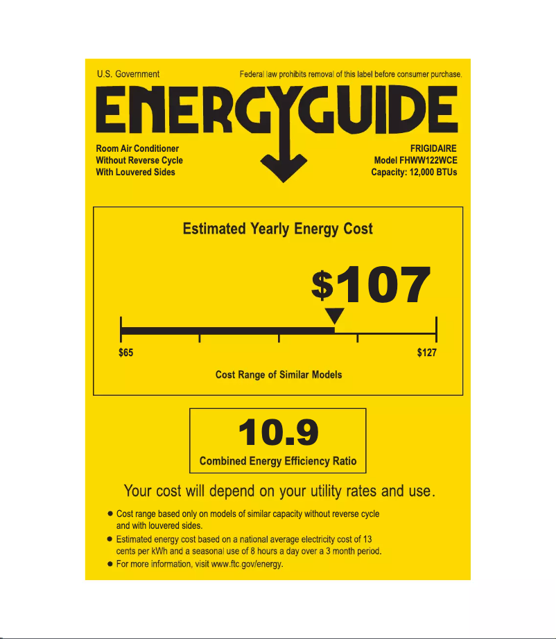 Image de la première page du manuel de l'appareil FHWW122WCE